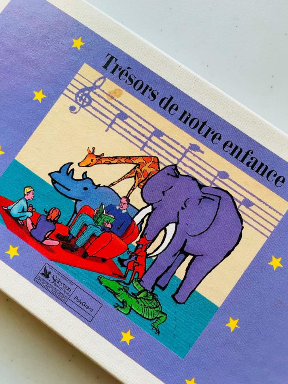 READER'S DIGEST Trésors de Notre Enfance Audio Cassette Set 3 Tapes FRENCH VINT.